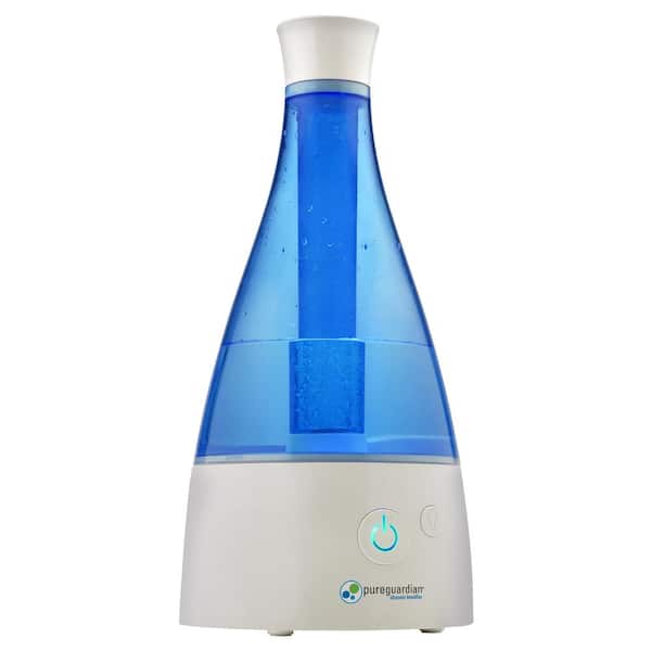 0.5 gal. Ultrasonic Cool Mist Humidifier for Rooms up to 350 sq. ft. in Blue/White, 30 Hour Runtime on Low, Aromatherapy