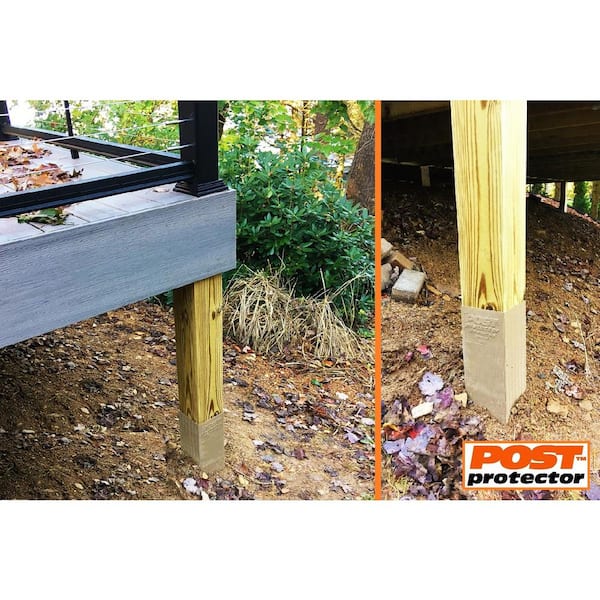 4 in. x 4 in. x 42 in. In-Ground Fence Post Decay Protection
