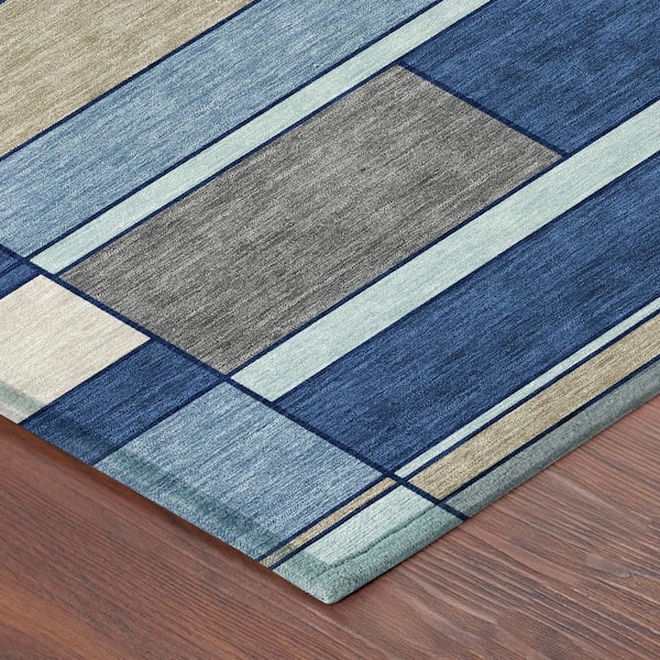 Chantille Machine Washable Indoor/Outdoor Abstract ACN2834 Baltic 10 ft. x 14 ft. Area Rug