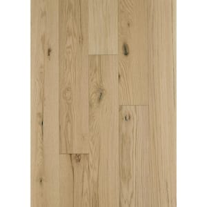 Serenity Pecan Red Oak 1/2 In. T X 6.38 in. W Tongue and Groove Engineered Hardwood Flooring (25.4 sq.ft./case)