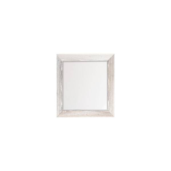 BrandtWorks Restoration White Framed Wall Mirror 25.5 in. W x 27.5 in. H