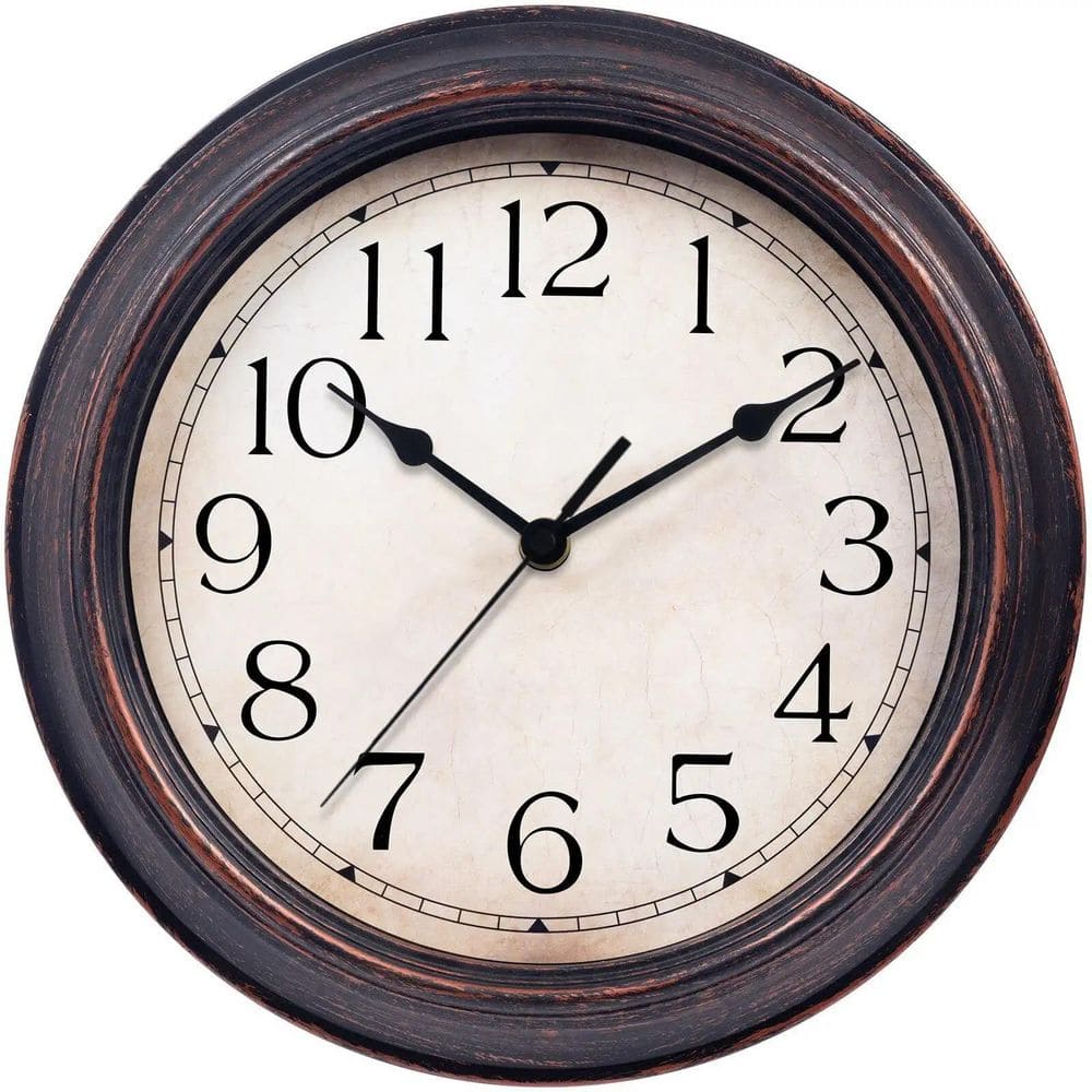 Wall Clock 12 in.Silent No Ticking Wall Clocks Battery Operated