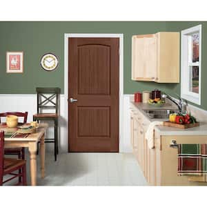 32 in. x 80 in. Santa Fe Milk Chocolate Stain Right-Hand Molded Composite Single Prehung Interior Door