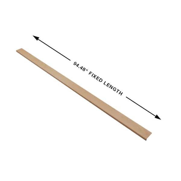 French Oak Nob Hill 0.944 in. T x 4.527 in. W x 94.48 in. L Vinyl Flush Stair Nose Molding