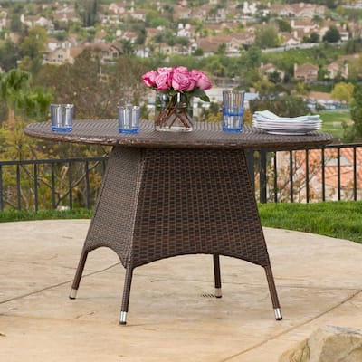 Patio Dining Tables, Round 6 Person Outdoor Dining Table