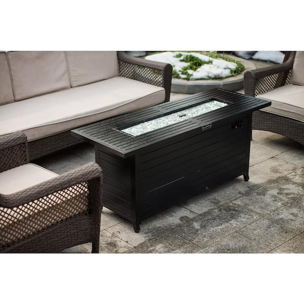 Sunbeam Premium Aluminum Propane/Natural Gas Fire Pit Table