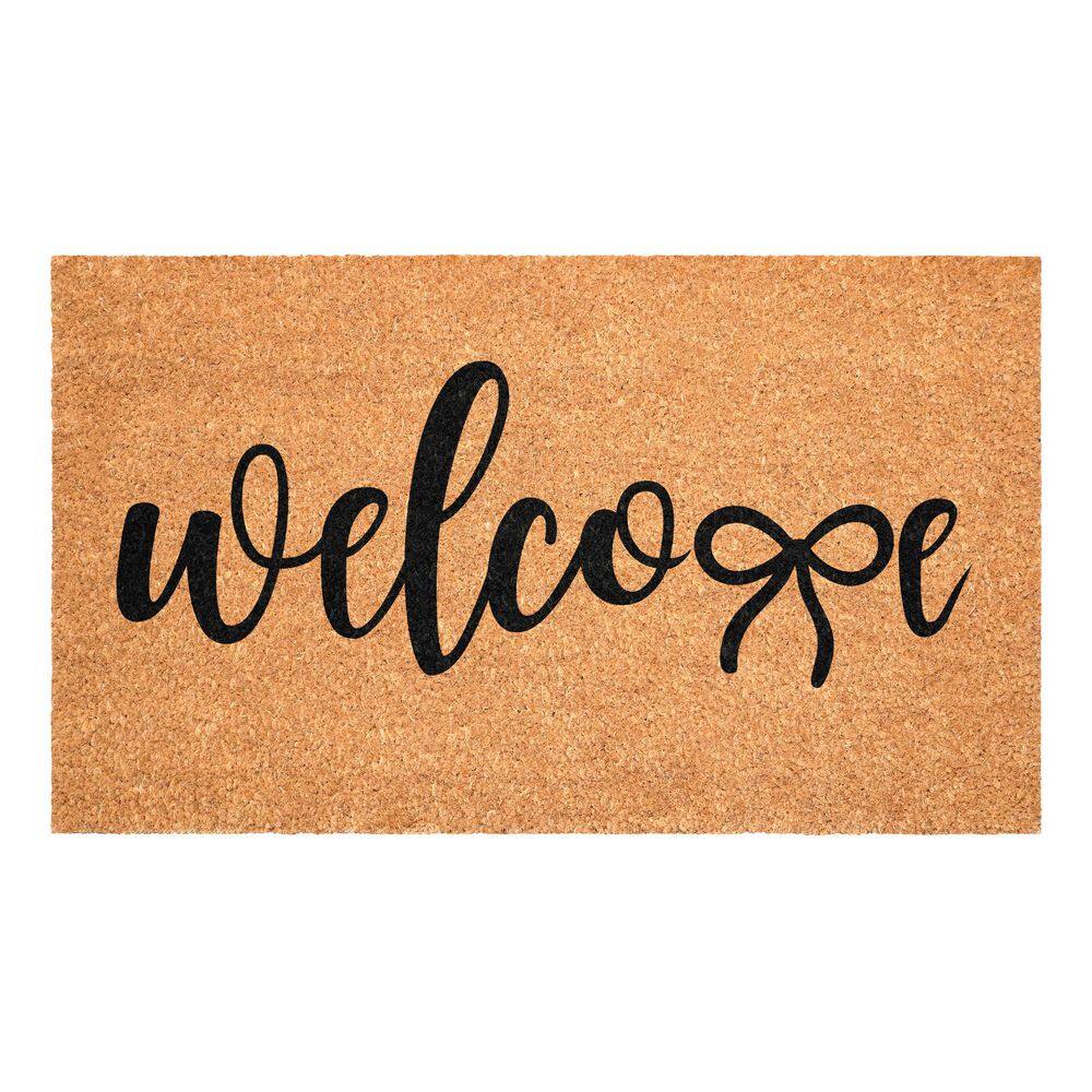 "Black Welcome Bow Doormat, 17"" x 29""" price history on PriceWatchPro