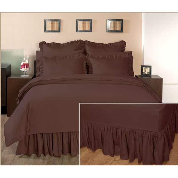 Home Decorators Collection Ruffled Pinecone Path Twin Bedskirt