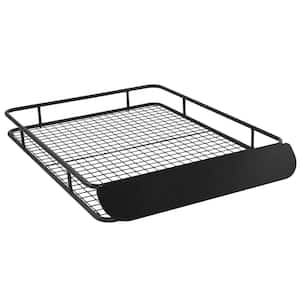 Mockins MA-34 250 lb. Roof Rack Basket with 16 CF Roof Bag - Roof Rack Cargo Basket Adjusts from 43-64 in. L x 39 in. W x 6 in. H