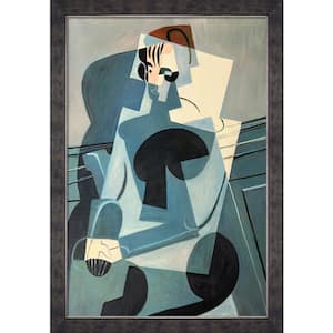 Portrait of Josette Gris by Juan Gris Suede Premier Framed Abstract Oil Painting Art Print 28 in. x 40 in.