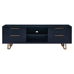 Mackinac 63 in. Ebony Engineered Wood TV Stand Fits TVs Up to 61 in.