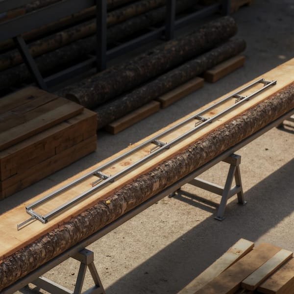 Rail Mill Guide System, 15 ft. 6 Crossbar Chainsaw Mill Kits, 9.49 in. Firewood Rack, Aluminum Saw Milling Rails