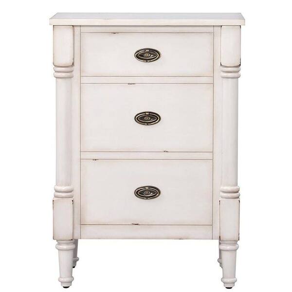 Home Decorators Collection Fallston 23 in. W Hamper in Weathered White