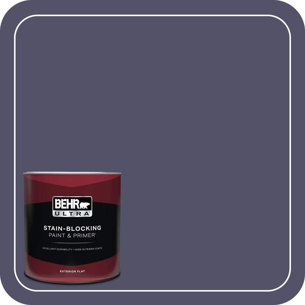 1 qt. #640F-7 Academy Purple Flat Exterior Paint & Primer price history on PriceWatchPro