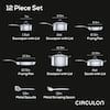 Circulon Steelshield C Series 10-Piece Stainless Steel Nonstick Cookware  Set Silver 30012 - The Home Depot