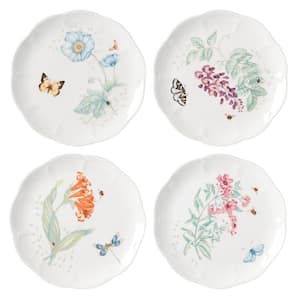 Butterfly Meadow White Accent Plate (Set of 4)