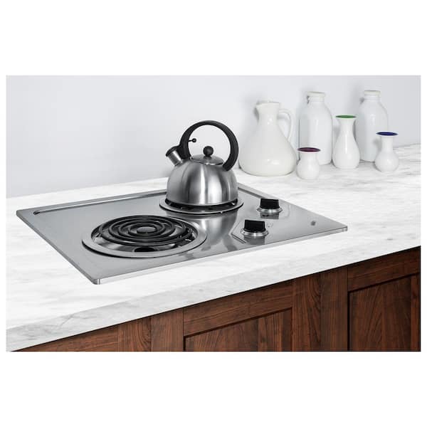 Summit Appliance 24 in. Solid Disk Electric Cooktop in Stainless Steel with  4 Elements CSD4B24 - The Home Depot