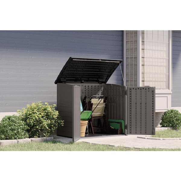 2 ft. 8 in. x 4 ft. 5 in. x 3 ft. 9.5 in. Resin Horizontal Storage Shed