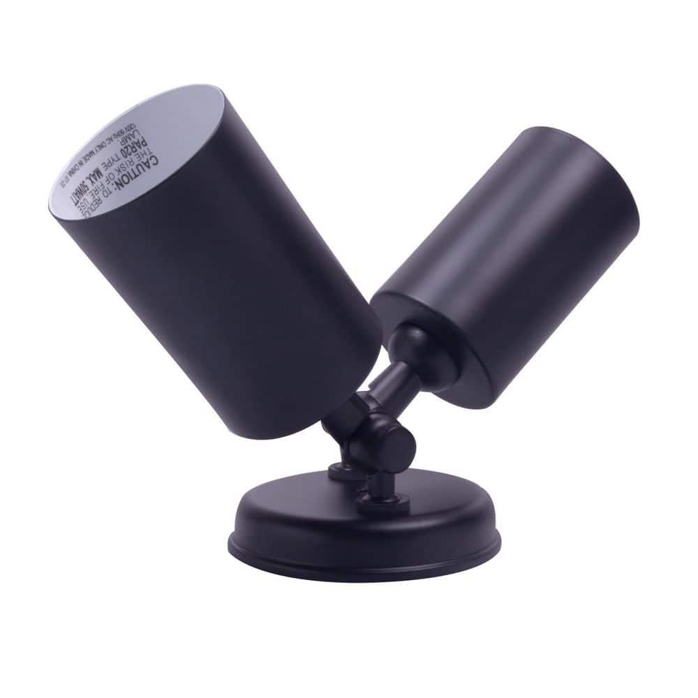 Black Double Cylinder Adjustable Outdoor Flood Light