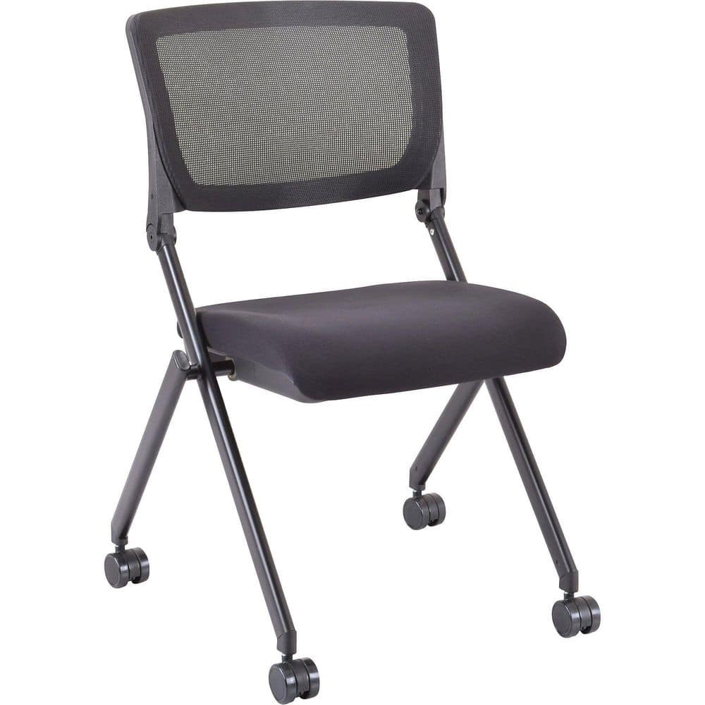 Fabric Back Mobile Nesting Task Chairs in Black (2-Pack) price history on PriceWatchPro