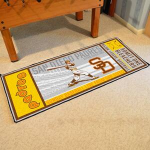 San Diego Padres Gray 2 ft. 6 in. x 6 ft. Ticket Runner Area Rug