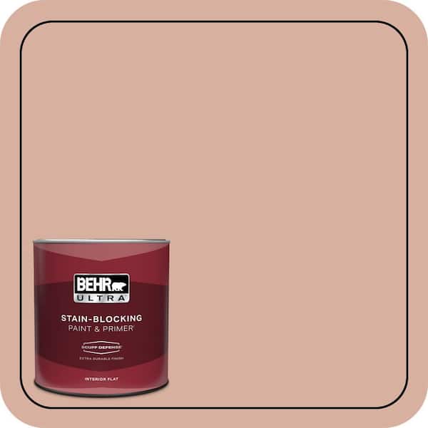 BEHR ULTRA 1 qt. #S180-3 Flowerpot Extra Durable Flat Interior Paint & Primer