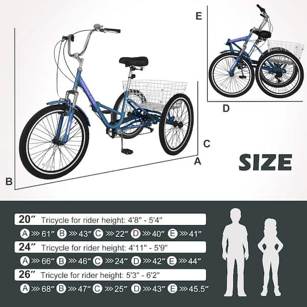 Collapsible 3 wheel bike on sale