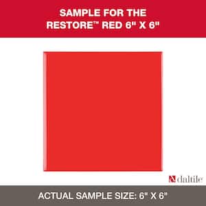 Restore Red 6 in. x 6 in. Glazed Ceramic Sample Tile