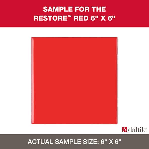 Daltile Restore Red 6 in. x 6 in. Glazed Ceramic Sample Tile