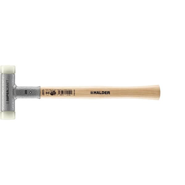 Halder 15 oz. Dead-Blow Hammer with Hickory Handle and Replaceable Nylon Face Inserts