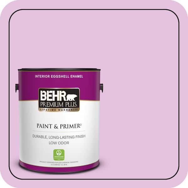 BEHR PREMIUM PLUS 1 gal. #P110-2 Girl Talk Eggshell Enamel Low Odor Interior Paint & Primer