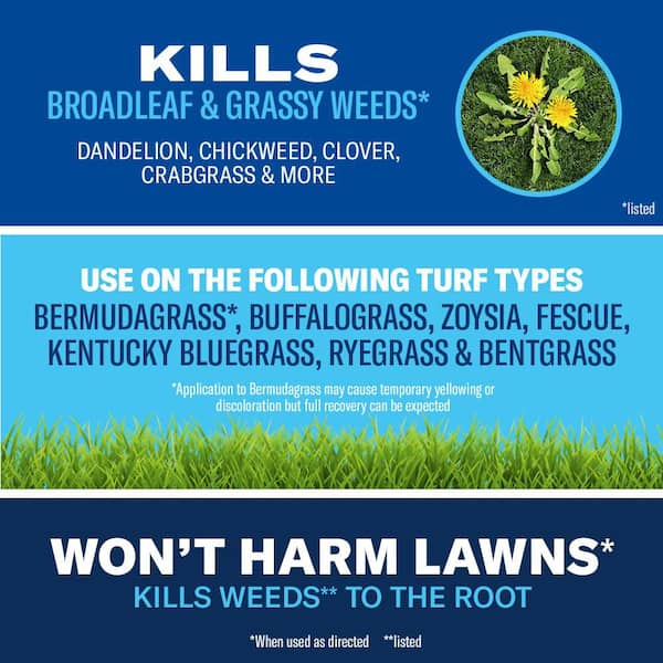 1.3 Gal. Ready-To-Use All-In-1 Lawn Weed and Crabgrass Killer