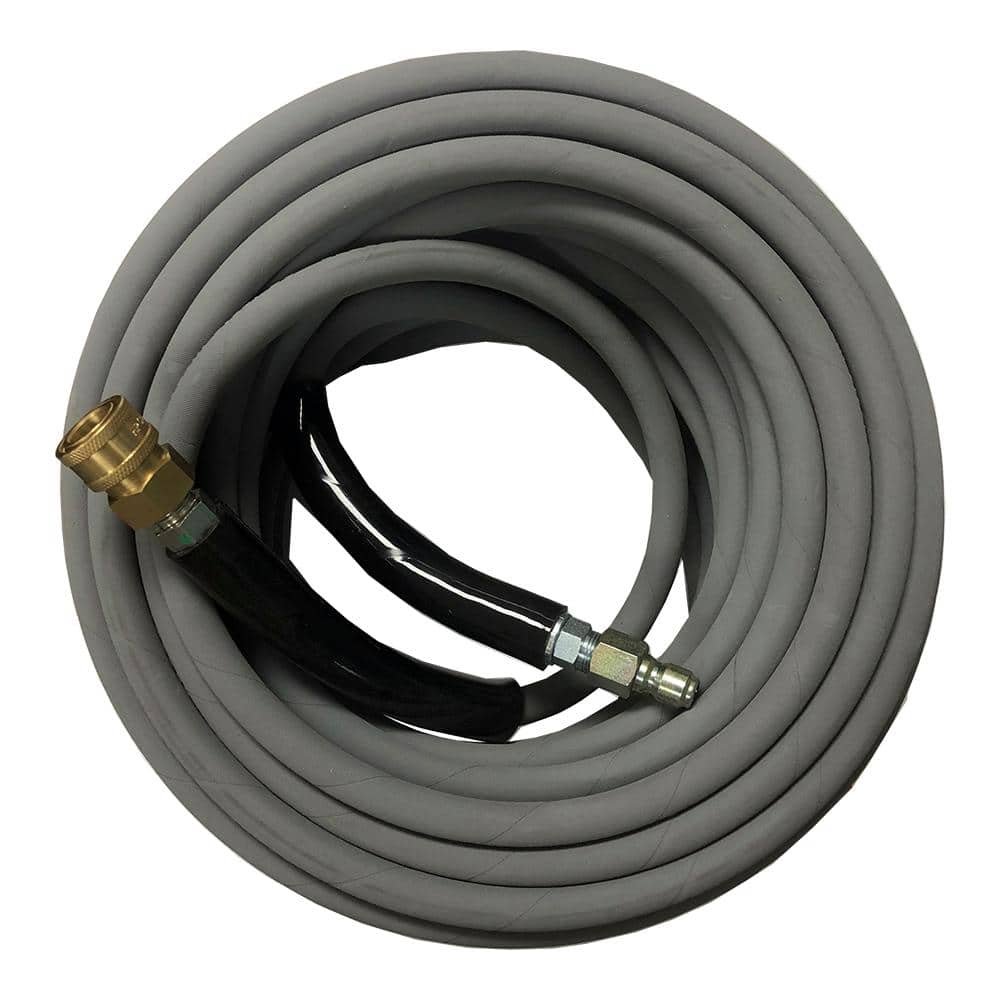Flexzilla 3/8 in. x 100 ft. 4200 PSI Pressure Washer Hose with  Quick-Connect Fittings HFZPW426100Q - The Home Depot