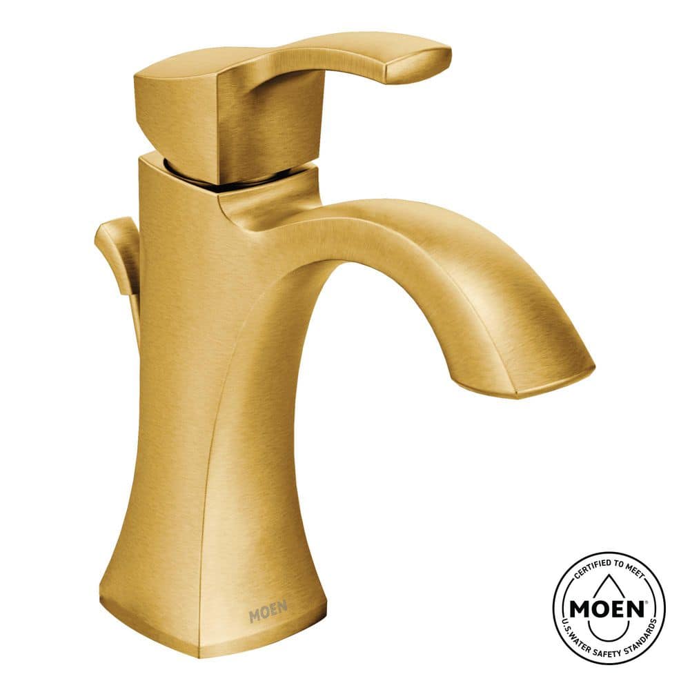 Voss Single Hole Single-Handle High-Arc Bathroom Faucet in Brushed Gold price history on PriceWatchPro