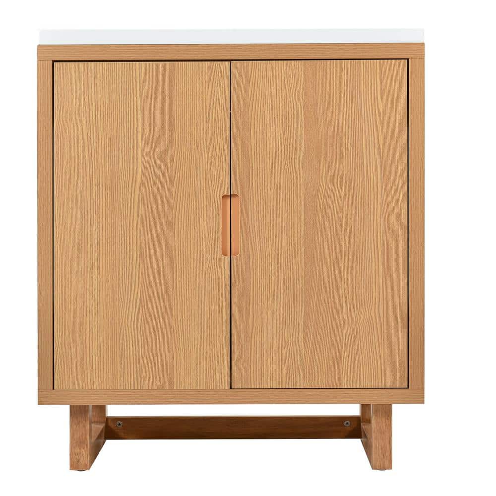 29.50 in. W x 18.10 in. D x 35.10 in. H Single Sink Freestanding Bath Vanit