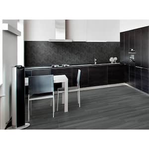 Water Color Graphite 12 in. x 15 in. Matte Porcelain Mosaic Mesh-Mounted Floor and Wall Tile (320sq. ft./Pallet)