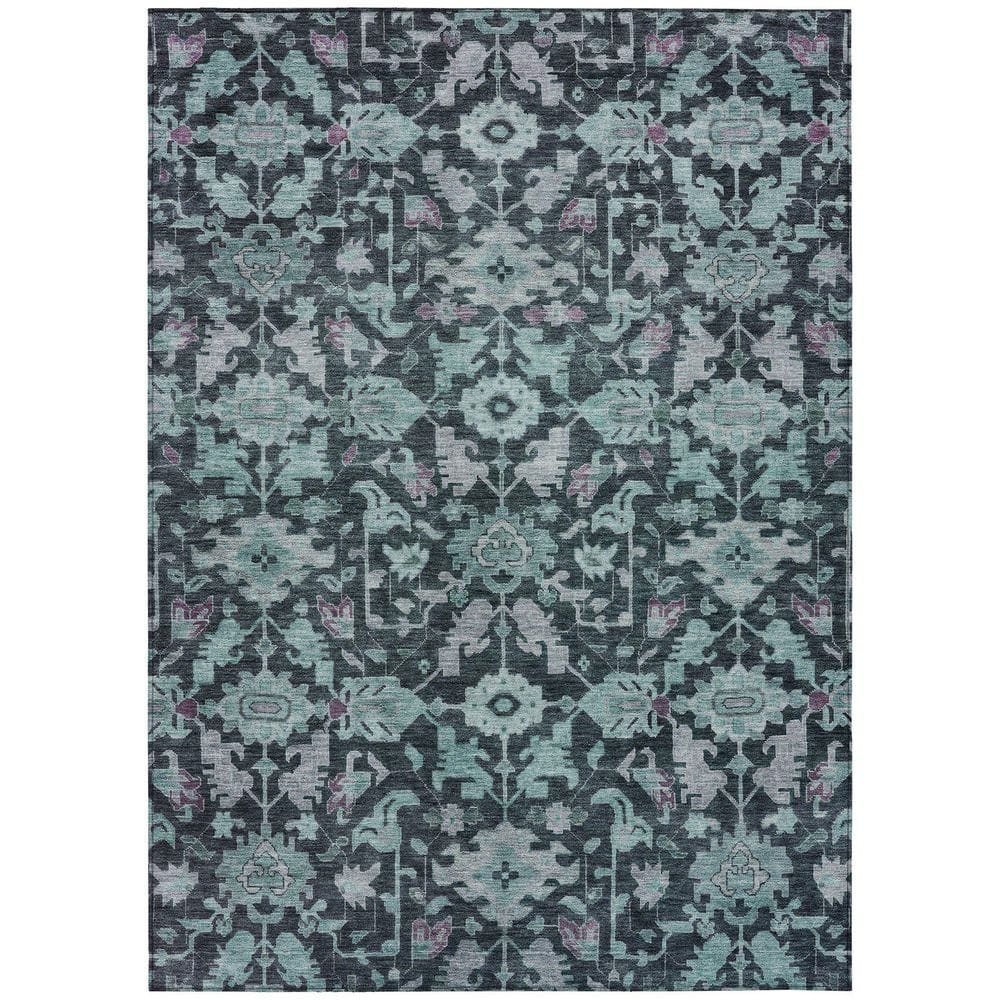 Chantille Machine Washable Indoor/Outdoor Abstract ACN2358 Teal 10 ft. x 14 ft. Area Rug price history on PriceWatchPro