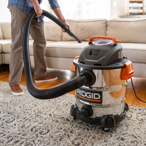 Reviews for RIDGID 10 Gallon 6.0 Peak HP Stainless Steel Wet/Dry Shop Vacuum  with Filter, Locking Hose and Accessories