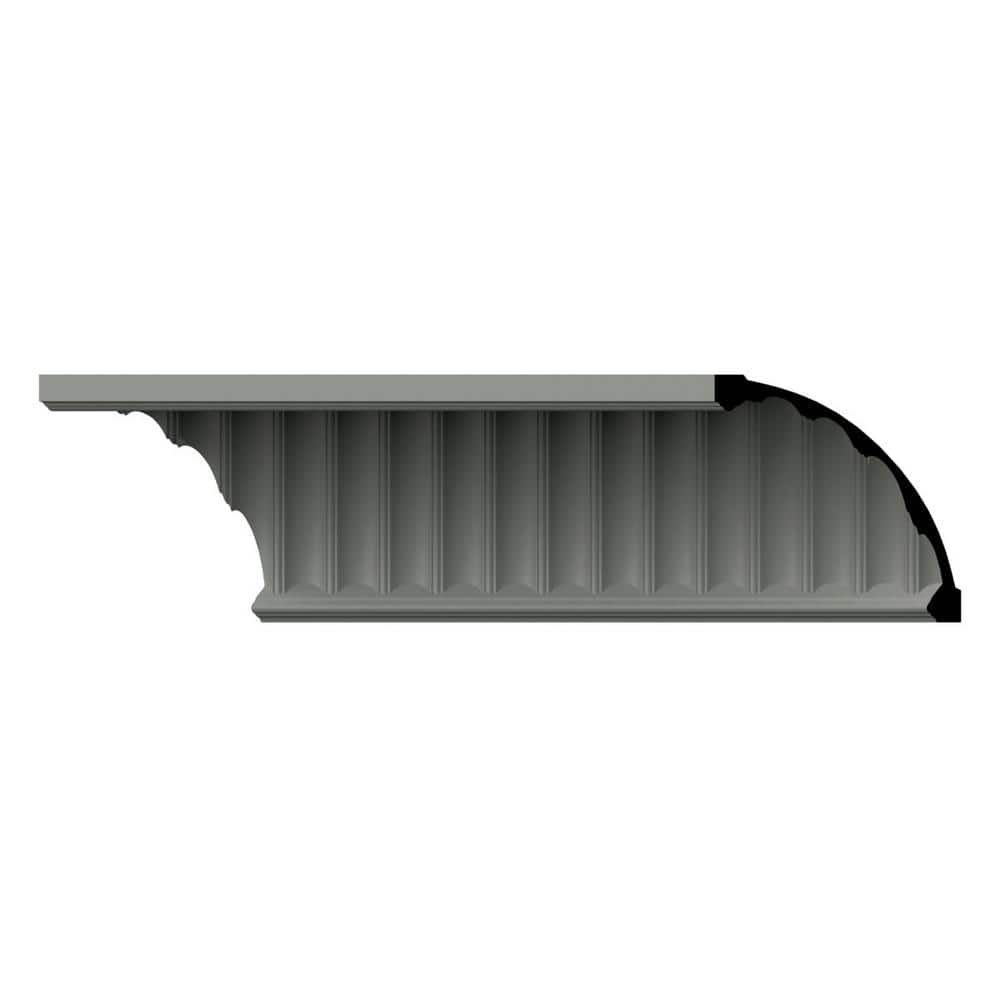 Esenia Unfinished Polyurethane Crown Moulding, 47" Length