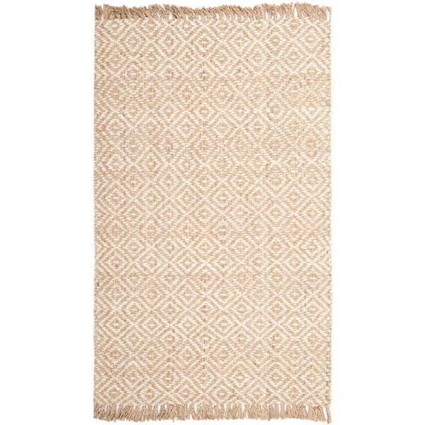 SAFAVIEH Natural Fiber Beige/Ivory 5 ft. x 8 ft. Geometric Area Rug