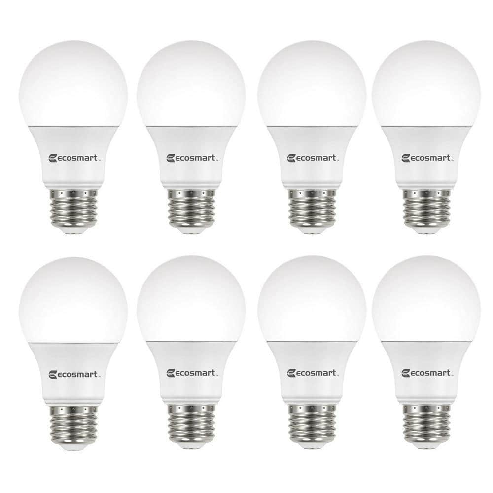 Unbranded - 100-Watt Equivalent A19 Non-Dimmable LED Light Bulb Soft White (8-Pack)