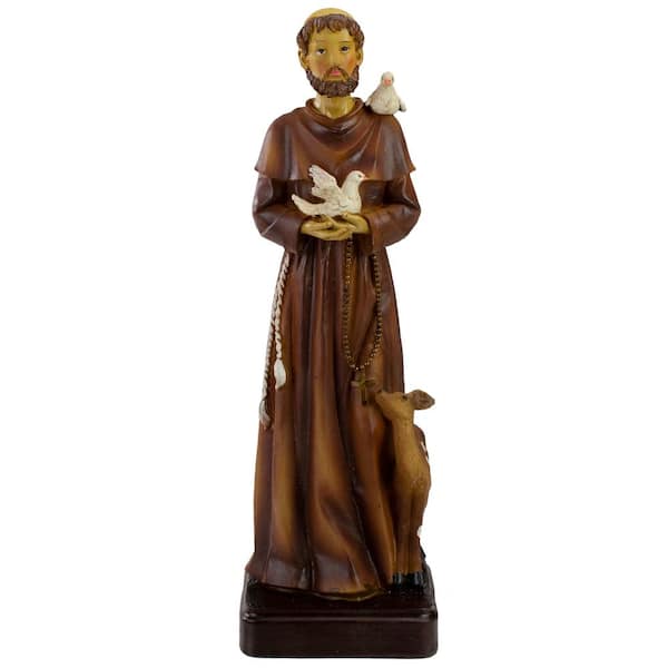 Northlight 12 .5" St. Francis of Assisi Religious Figurine
