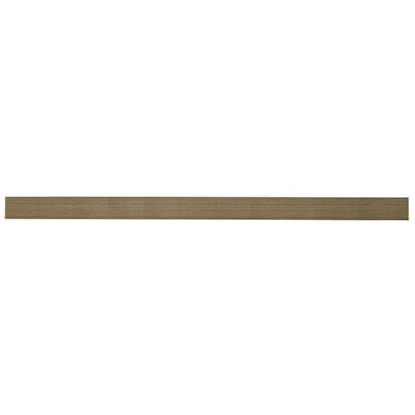 60 in. W x 10.2 in. D x 2 in. H Driftwood Gray Oak Extended Size Floating Shelf