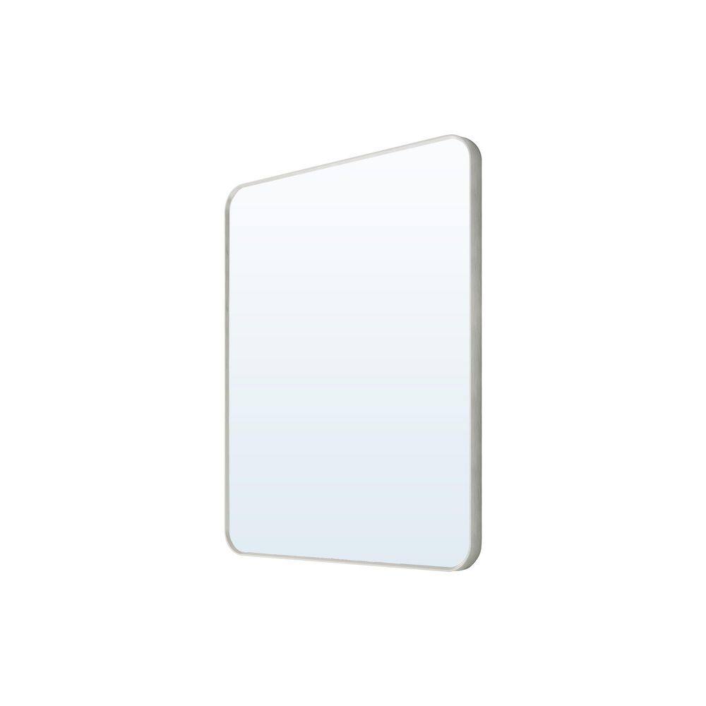 30 in. W x 36 in. H Rectangular Aluminum Framed Wall Bathroom Vanity Mirror in Brushed Nickel for Over Sink Wall price history on PriceWatchPro