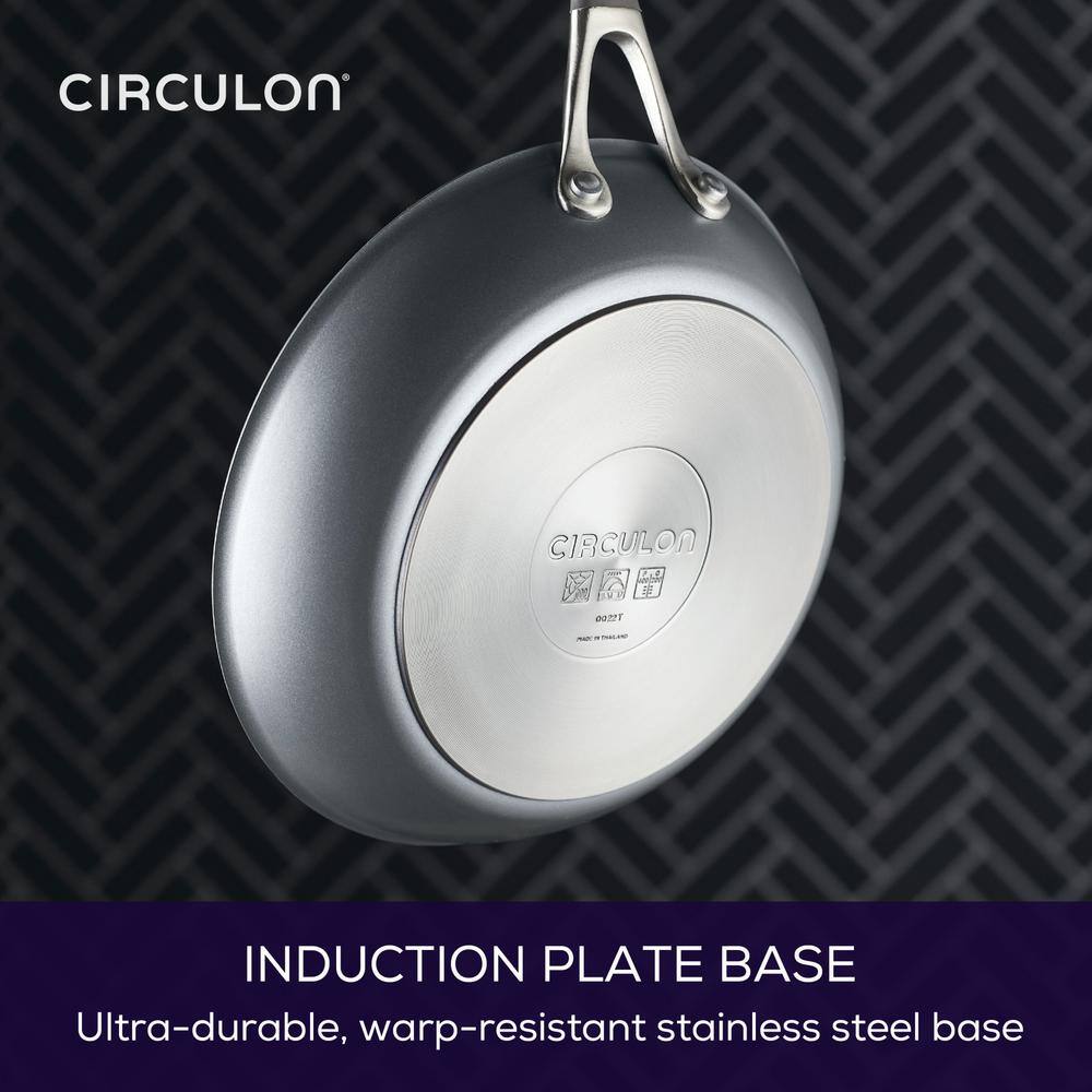 Graphite Stainless Steel Nonstick Induction Fry Pan Set, 2 Piece