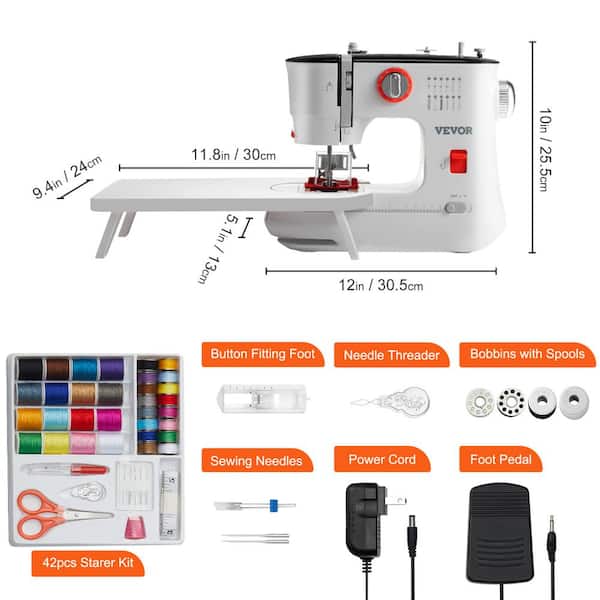 [Machine bundle]Auto Heat Press Machine+MINI sewing Machine+starter kit  42pcs