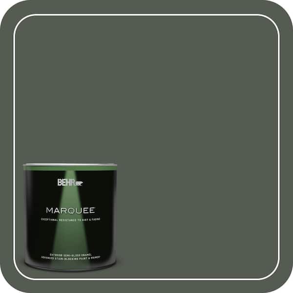BEHR MARQUEE 1 qt. #N410-7 North Woods Semi-Gloss Enamel Exterior Paint & Primer