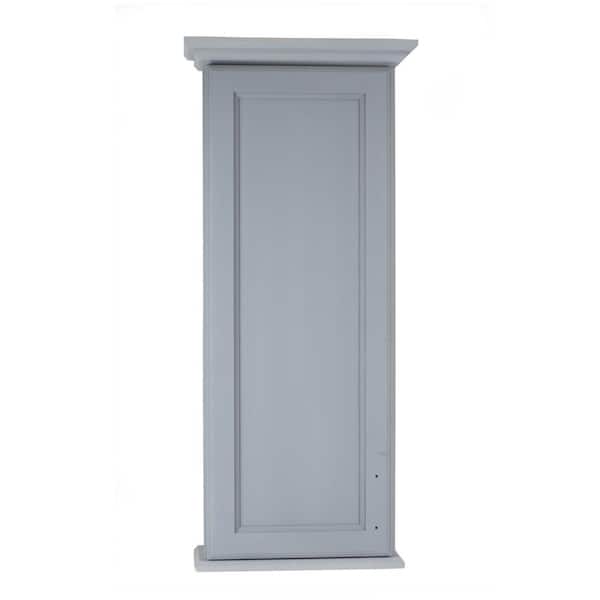 WG Wood Products Leesburg 4.25 in. x 15.5 in. x 31.5 in. Primed Gray Bathroom Storage Wall Cabinet