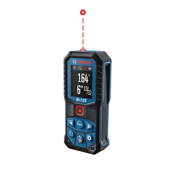 Bosch BLAZE 165 ft. Dual Power Battery Laser Distance Tape Measuring Tool w/ Color Screen & Measurement Rounding