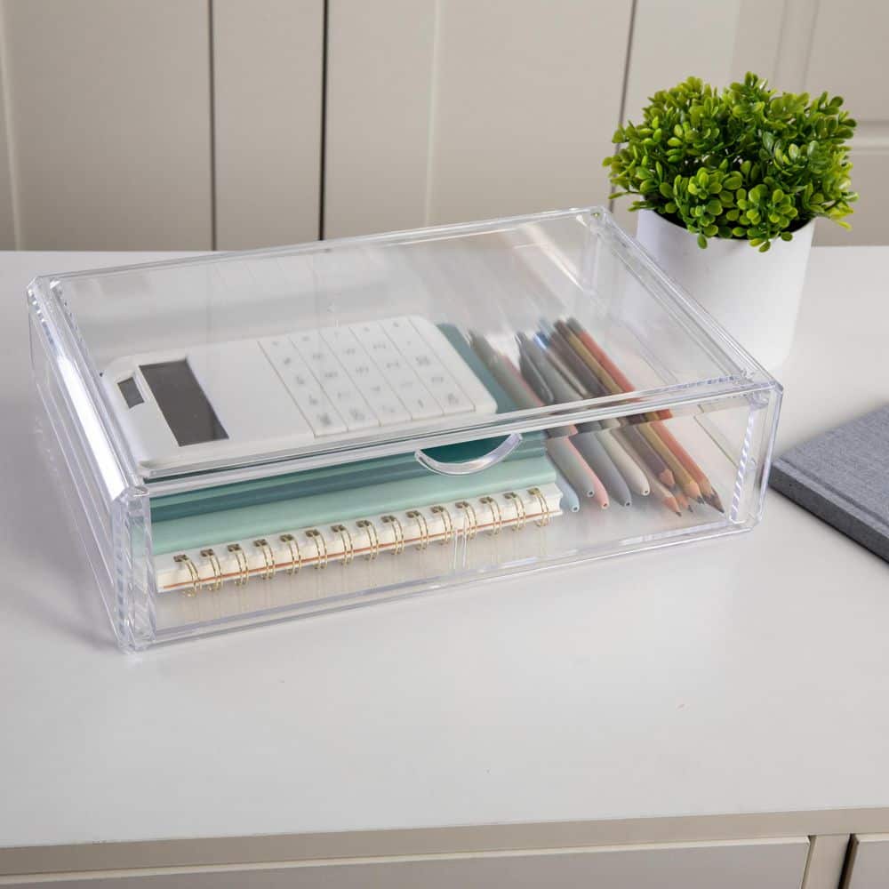 MARTHA STEWART Clear Desk Organizer
